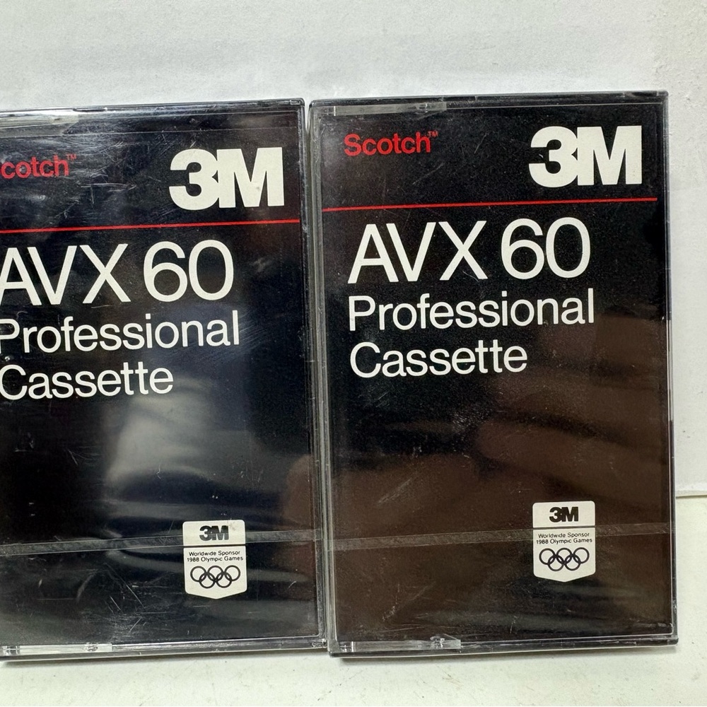 2 Sealed Scotch 3M AVX Professional Cassette